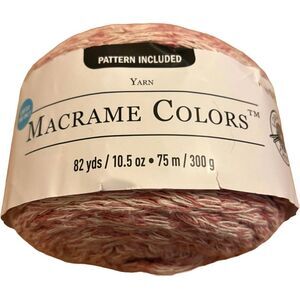 Macramé Colors by Loops & Threads 82yds/75m 10.5oz/300g - Dried Rose